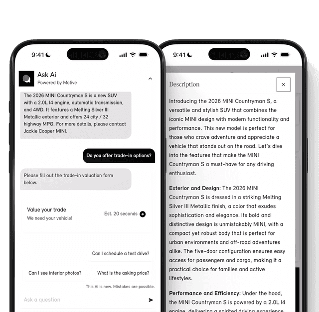 MINI USA AI features